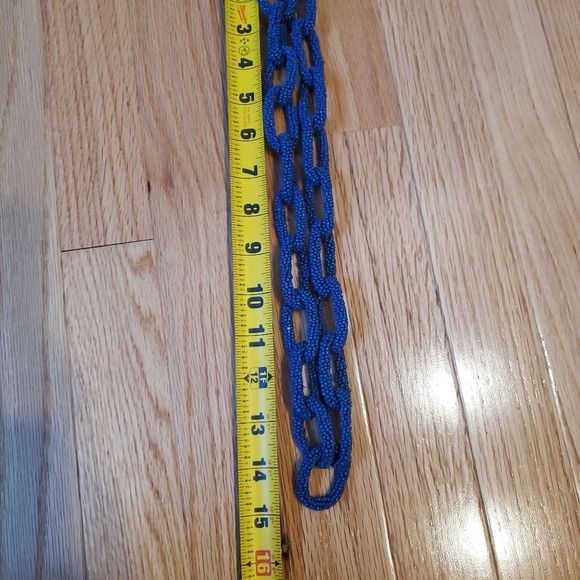 Blue Beaded Link Necklace - Picture 5 of 5